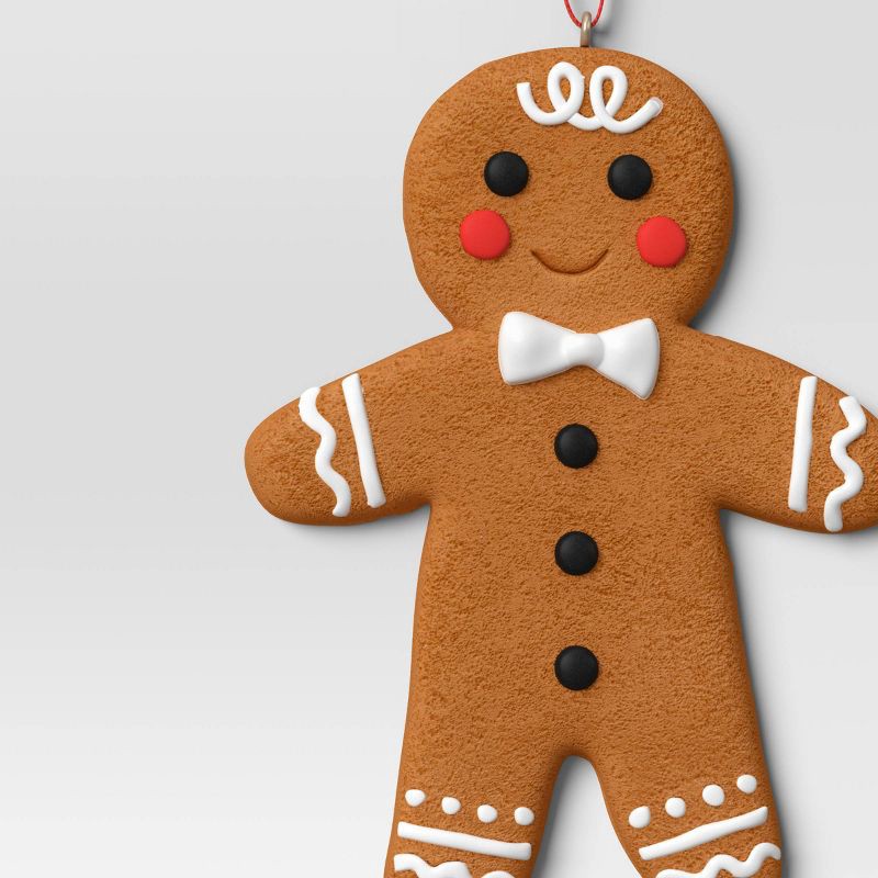 slide 3 of 3, 4.5" Christmas Clay Dough Gingerbread Man Ornament - Wondershop™, 1 ct