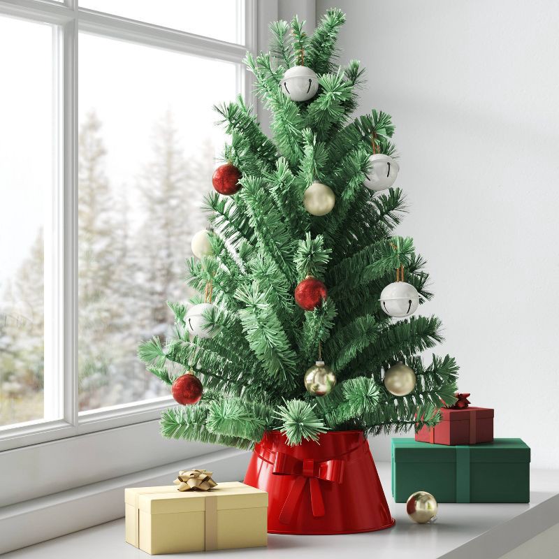 slide 2 of 3, 4ct Christmas Jingle Bell Christmas Ornament Set White - Wondershop™, 4 ct