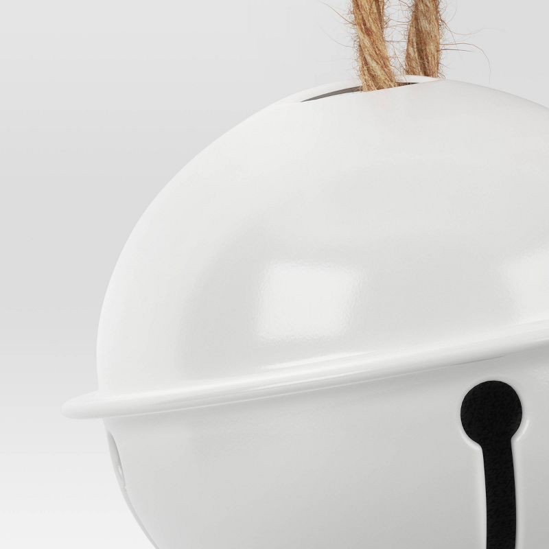 slide 3 of 3, 4ct Christmas Jingle Bell Christmas Ornament Set White - Wondershop™, 4 ct