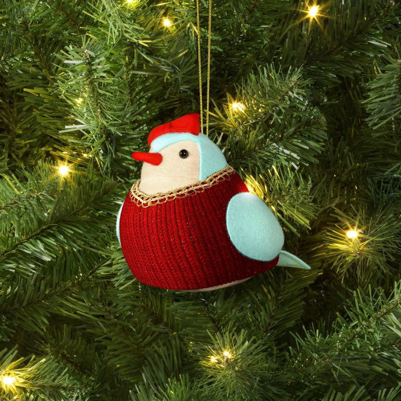slide 2 of 3, Christmas Featherly Friends™ Ornament Red Bow - Wondershop™, 1 ct