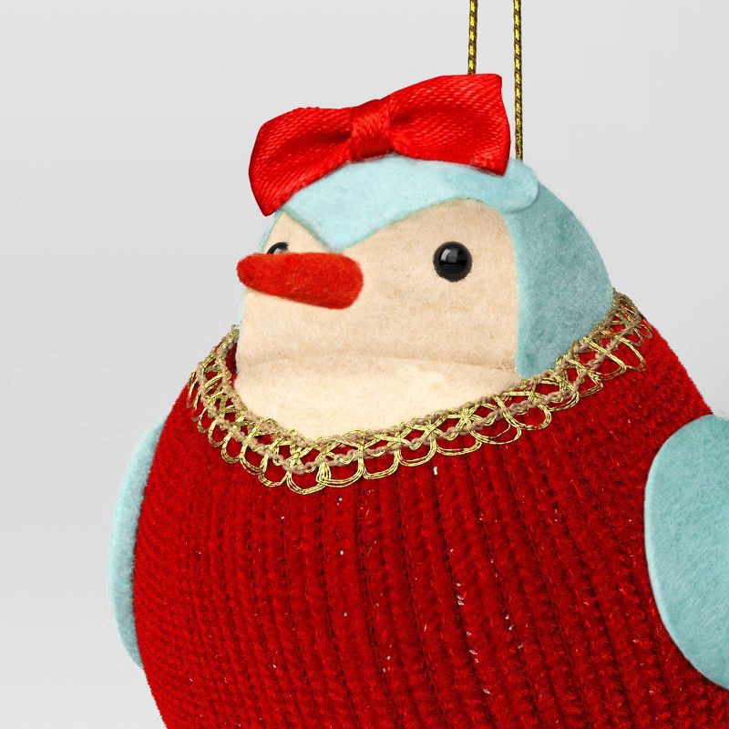 slide 3 of 3, Christmas Featherly Friends™ Ornament Red Bow - Wondershop™, 1 ct