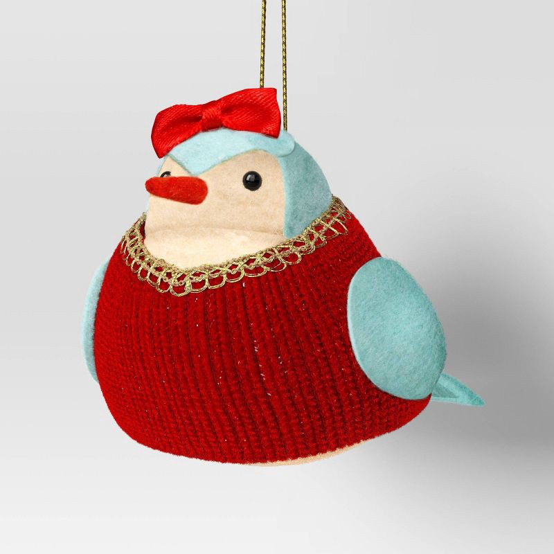 slide 1 of 3, Christmas Featherly Friends™ Ornament Red Bow - Wondershop™, 1 ct