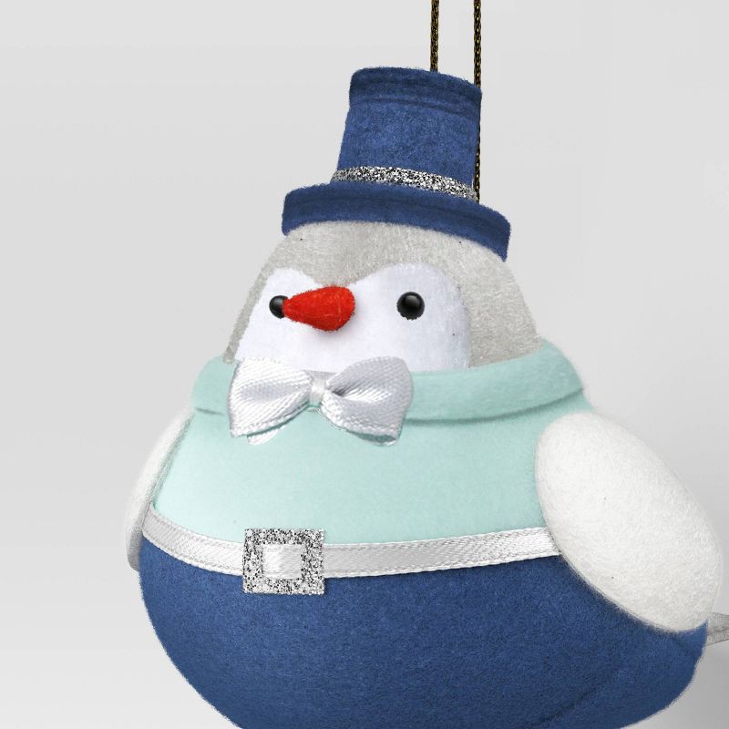 slide 3 of 3, Christmas Featherly Friends™ Ornament Blue Top Hat - Wondershop™, 1 ct