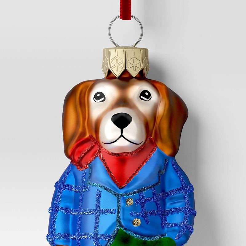 slide 3 of 3, Christmas Glass Dachshund Dog Ornament - Wondershop™, 1 ct