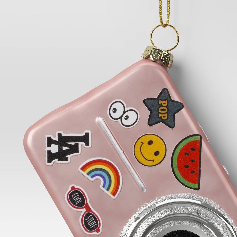 slide 3 of 3, Christmas Glass Digital Camera Ornament - Wondershop™, 1 ct