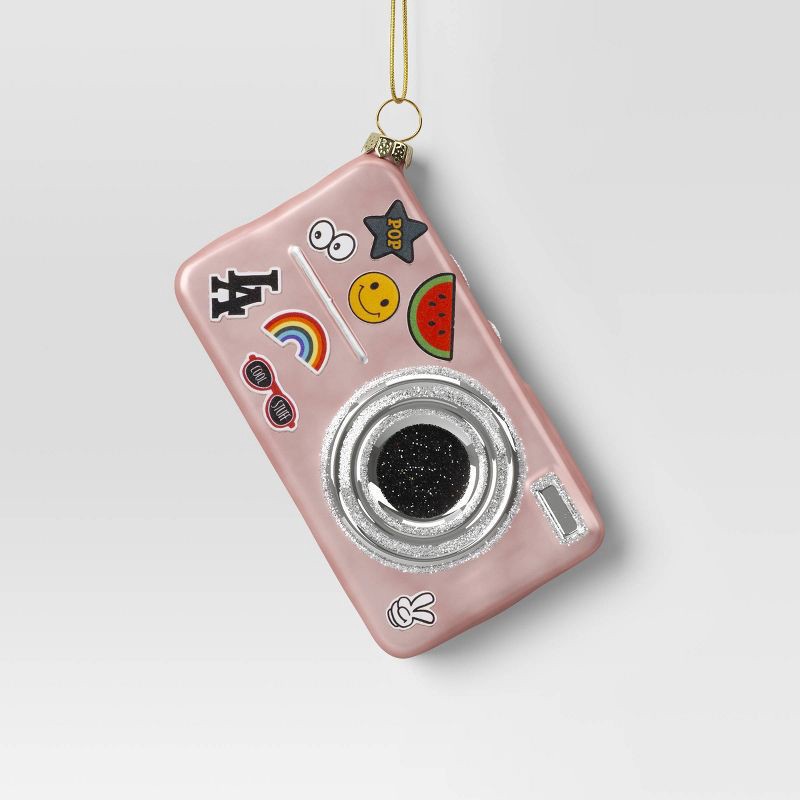 slide 1 of 3, Christmas Glass Digital Camera Ornament - Wondershop™, 1 ct