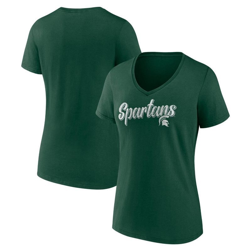 slide 3 of 3, NCAA Michigan State Spartans Women's V-Neck T-Shirt - XXL, 1 ct