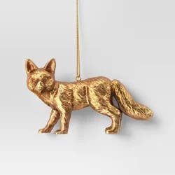 Christmas Gold Fox Ornament - Wondershop™