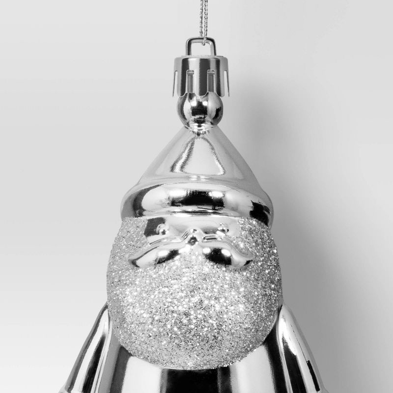 slide 3 of 3, Christmas Silver Santa Ornament - Wondershop™, 1 ct