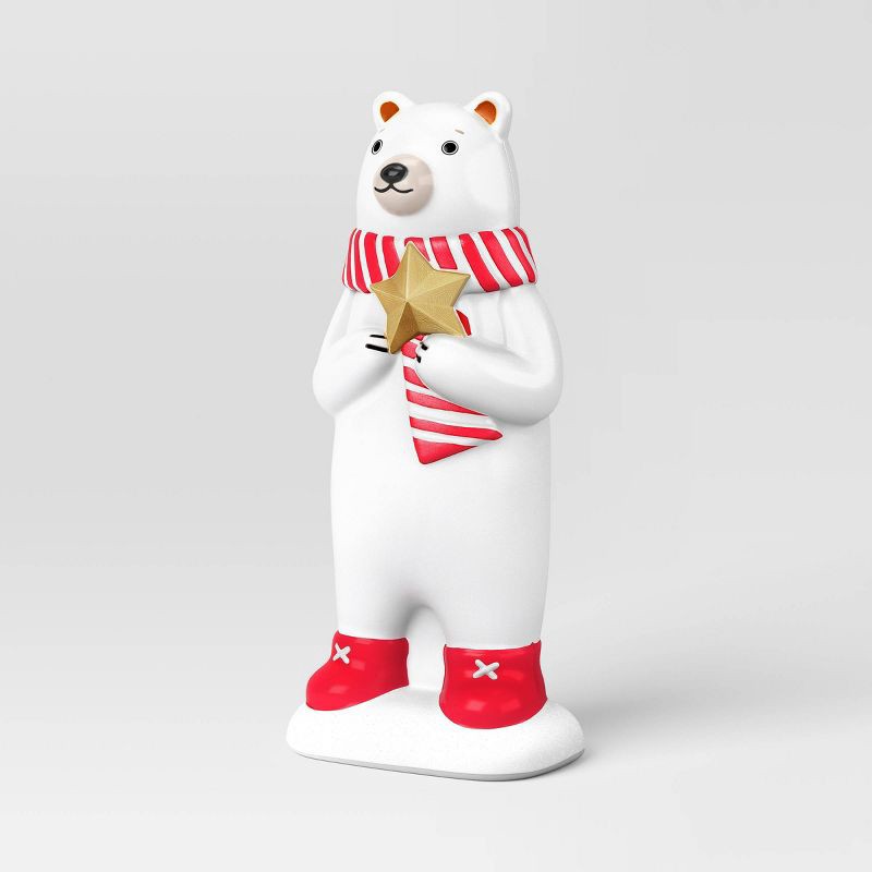slide 3 of 3, Christmas Lit Blow Mold Polar Bear Decor - Wondershop™, 1 ct