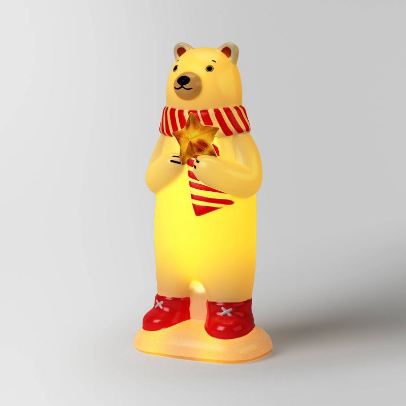 slide 1 of 3, Christmas Lit Blow Mold Polar Bear Decor - Wondershop™, 1 ct