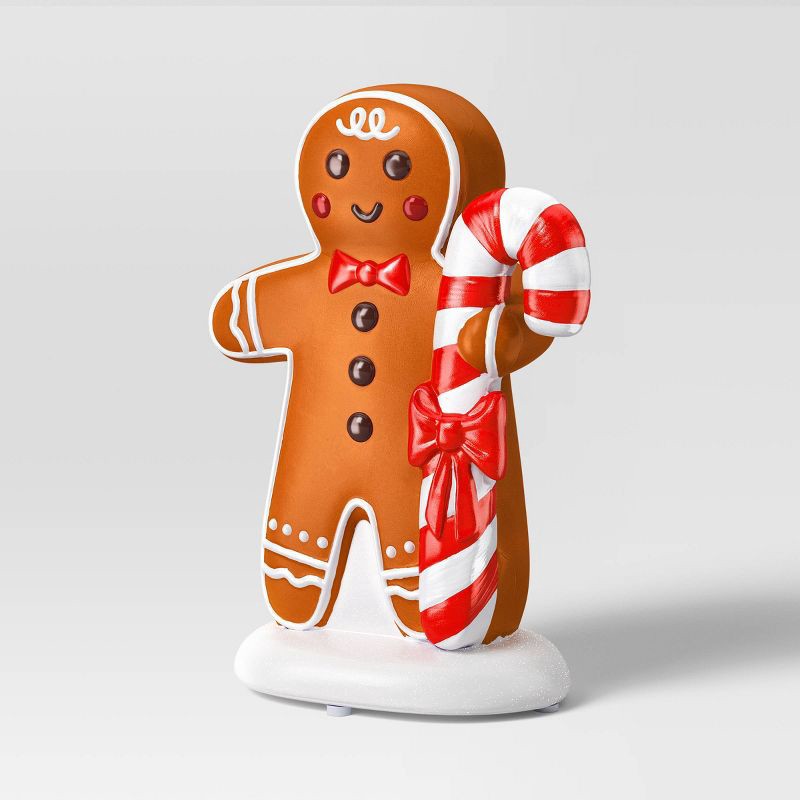 slide 3 of 3, Christmas Lit Blow Mold Gingerbread Man Decor - Wondershop™, 1 ct