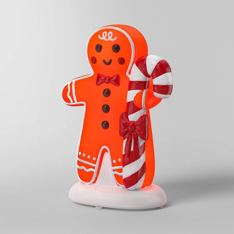 slide 1 of 3, Christmas Lit Blow Mold Gingerbread Man Decor - Wondershop™, 1 ct