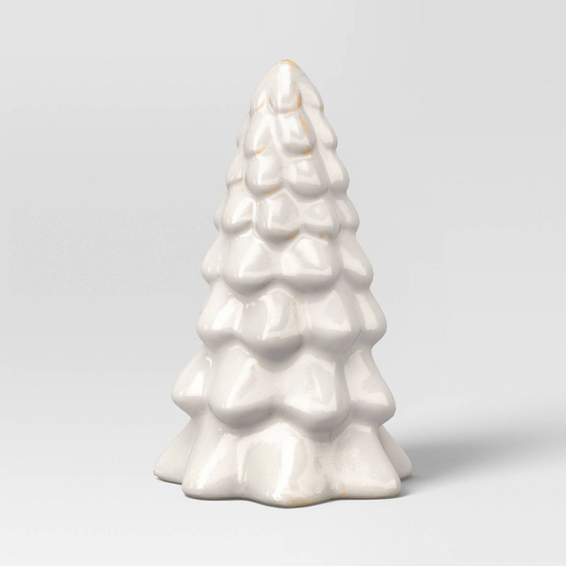 slide 3 of 5, 3ct Christmas Ceramic White Tree Set - Wondershop™, 3 ct