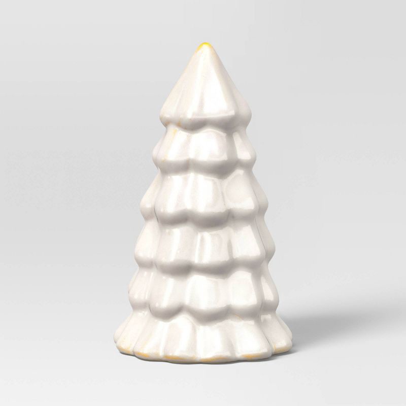slide 4 of 5, 3ct Christmas Ceramic White Tree Set - Wondershop™, 3 ct