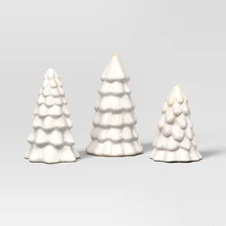 3ct Christmas Ceramic White Tree Set - Wondershop™