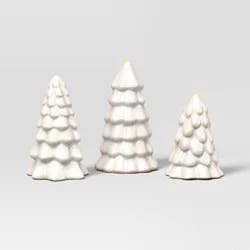 3ct Christmas Ceramic White Tree Set - Wondershop™
