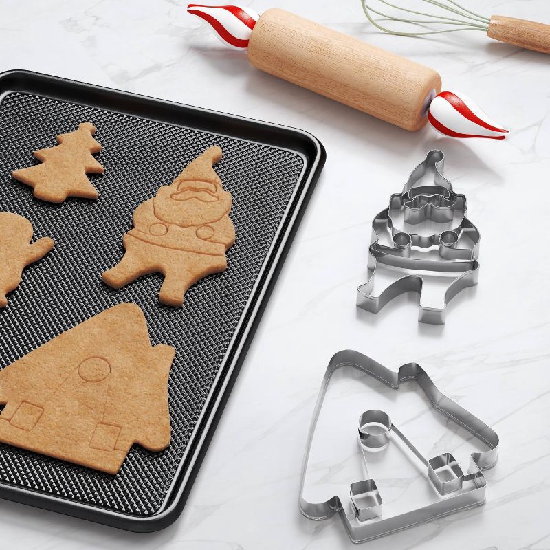 slide 2 of 3, Large Christmas Santa Cookie Cutter - Wondershop™, 1 ct
