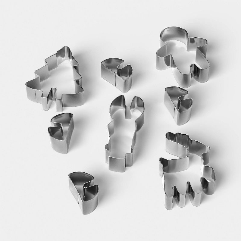slide 1 of 4, 8pk Christmas Standing Cookie Cutter Set - Wondershop™, 8 ct