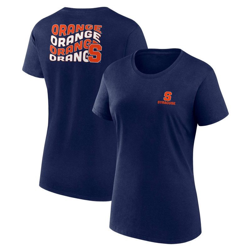 slide 3 of 3, NCAA Syracuse Orange Women's Bi-Blend Crew T-Shirt - S, 1 ct