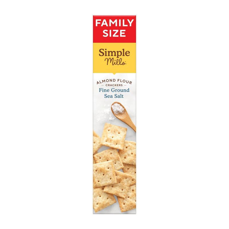 slide 3 of 4, Simple Mills Sea Salt Crackers Family Size - 7oz, 7 oz