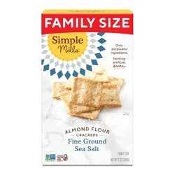 Simple Mills Sea Salt Crackers Family Size - 7oz