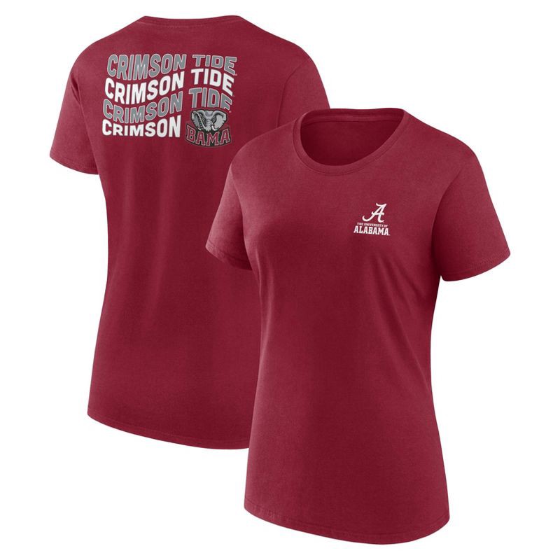slide 3 of 3, NCAA Alabama Crimson Tide Women's Bi-Blend Crew T-Shirt - M, 1 ct