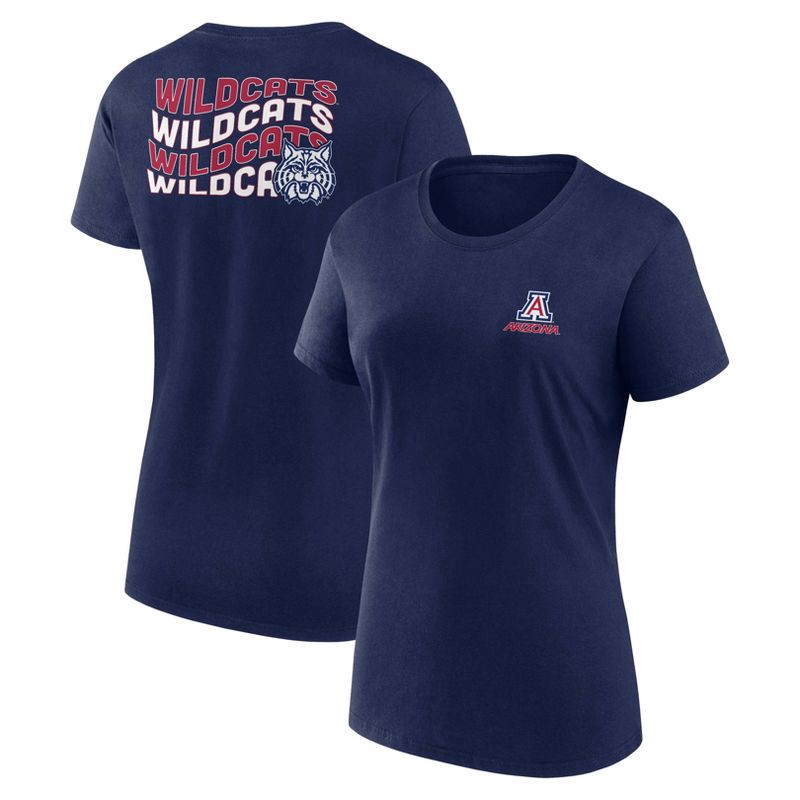 slide 3 of 3, NCAA Arizona Wildcats Women's Bi-Blend Crew T-Shirt - M, 1 ct
