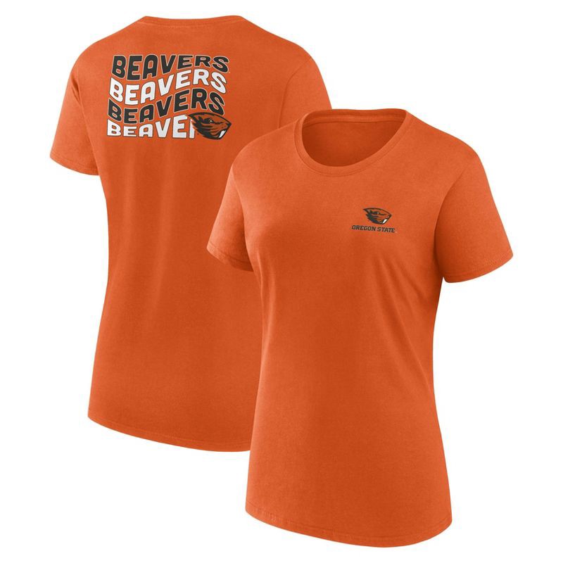 slide 3 of 3, NCAA Oregon State Beavers Women's Bi-Blend Crew T-Shirt - M, 1 ct
