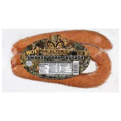 Realtree Hot Smoked Pork Sausage 14 oz