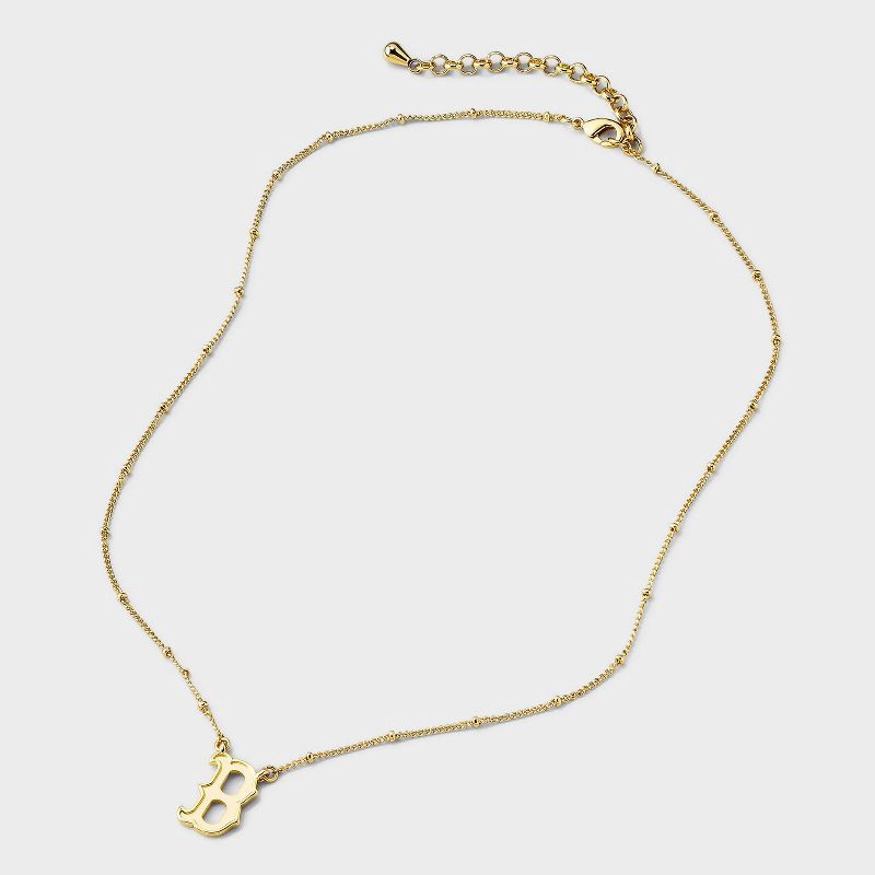 slide 3 of 4, Bijoux Sport by Luv Aj MLB Logo Pendant Necklace - Boston Red Sox: Brass Chain with Lobster Claw Clasp, 1 ct