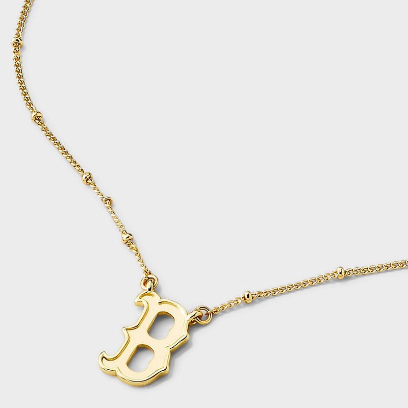slide 4 of 4, Bijoux Sport by Luv Aj MLB Logo Pendant Necklace - Boston Red Sox: Brass Chain with Lobster Claw Clasp, 1 ct