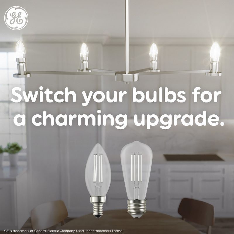 slide 5 of 6, GE Household Lighting GE 2pk 60W LED G25 Pearl RLX Light Bulbs Daylight, 2 ct