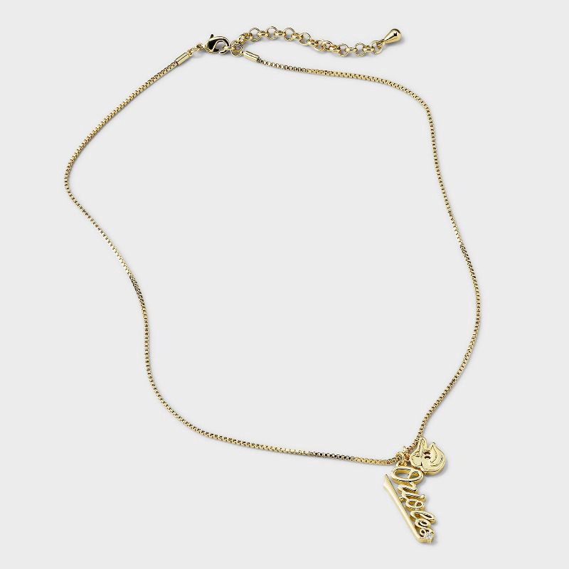 slide 3 of 4, Bijoux Sport by Luv Aj MLB Gold Cubic Zirconia Charm Necklace - Baltimore Orioles: Brass Chain, 16" Length, Lobster Claw Clasp, 1 ct