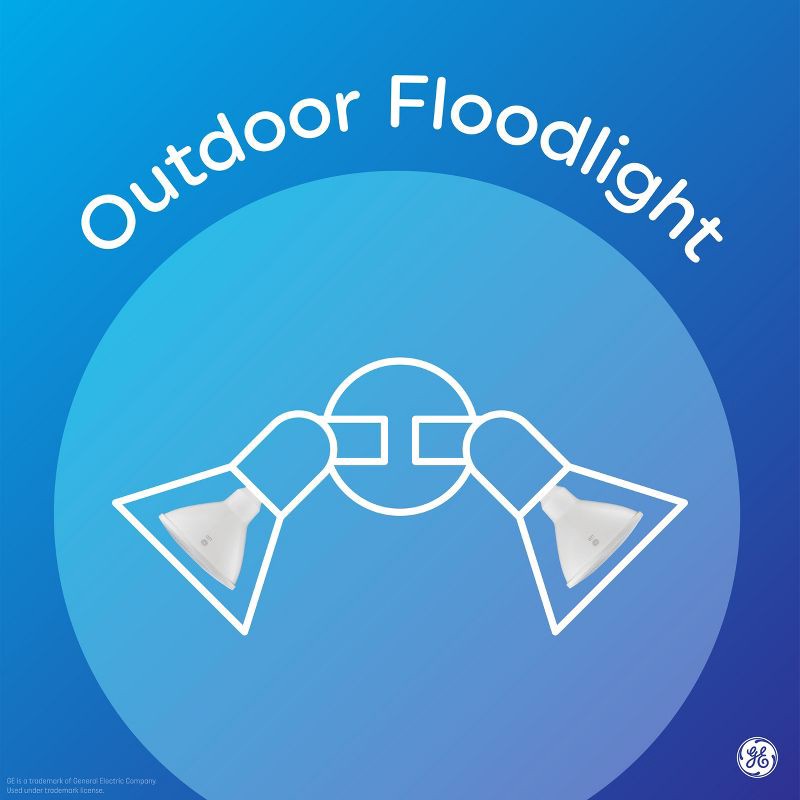 slide 4 of 8, GE Household Lighting GE Outdoor Style PAR38 LED Floodlight 5 Colors, 1 ct