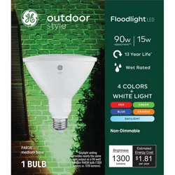 GE Household Lighting GE Outdoor Style PAR38 LED Floodlight 5 Colors