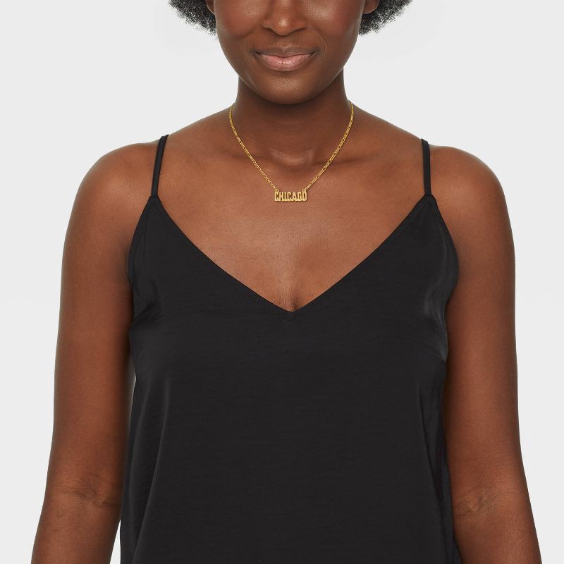 slide 2 of 4, Bijoux Sport by Luv Aj MLB Gold Nameplate Pendant Necklace - Chicago Cubs: Brass Chain with Lobster Claw Clasp, 16" Length, 1 ct