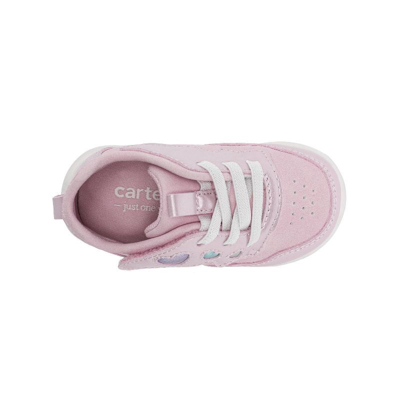 slide 3 of 4, Carter's Just One You® Baby Girls' Aliana First Walker Sneakers - Light Pink 3, 1 ct