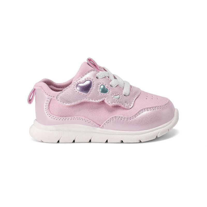 slide 2 of 4, Carter's Just One You® Baby Girls' Aliana First Walker Sneakers - Light Pink 4, 1 ct