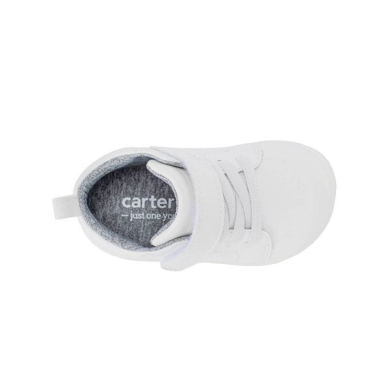 slide 4 of 4, Carter's Just One You® Baby Boys' Kennie First Walker Sneakers - White 4, 1 ct