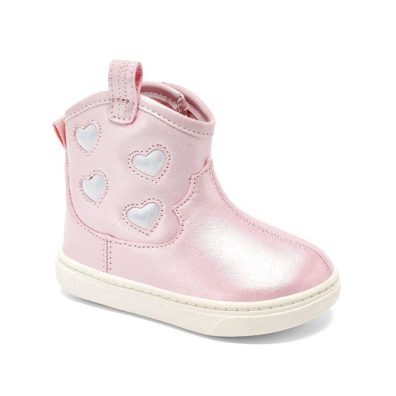 slide 1 of 4, Carter's Just One You® Toddler Girls' Carina First Walker Boots - Pink 3, 1 ct