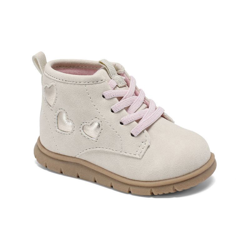 slide 1 of 4, Carter's Just One You® Toddler Girls' Cressida First Walker Boots - Tan/Gold 4, 1 ct