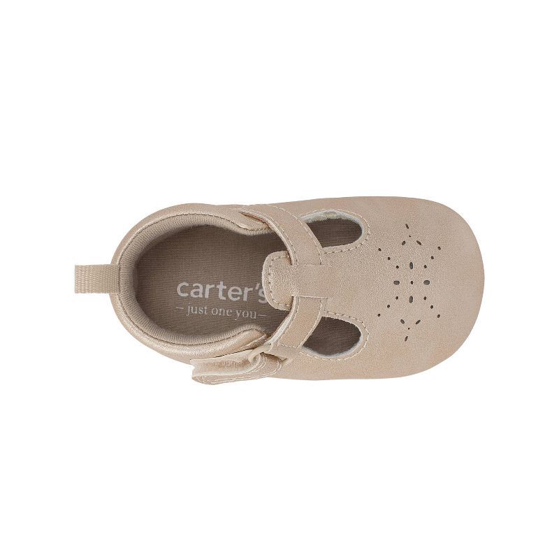 slide 3 of 4, Carter's Just One You® Baby Girls' Stella Pre Walker Closed Toe Sandals - Champagne 12-18M, 1 ct