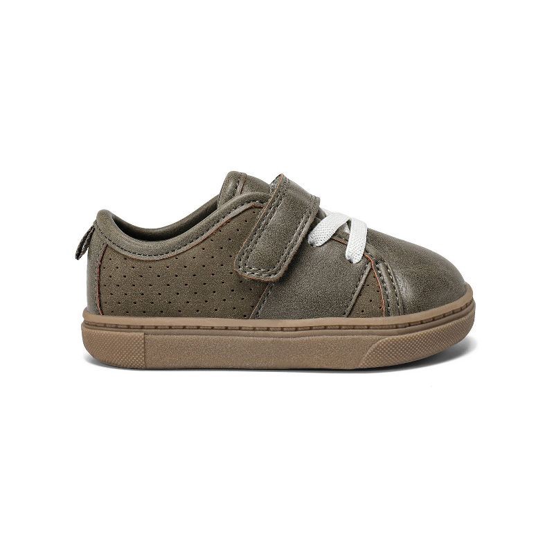 slide 2 of 4, Carter's Just One You® Baby Daily First Walker Sneakers - Olive Green 3, 1 ct