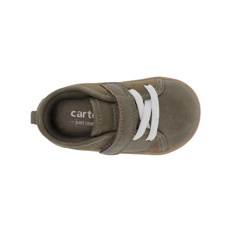 slide 2 of 4, Carter's Just One You® Baby Daily First Walker Sneakers - Olive Green 5, 1 ct
