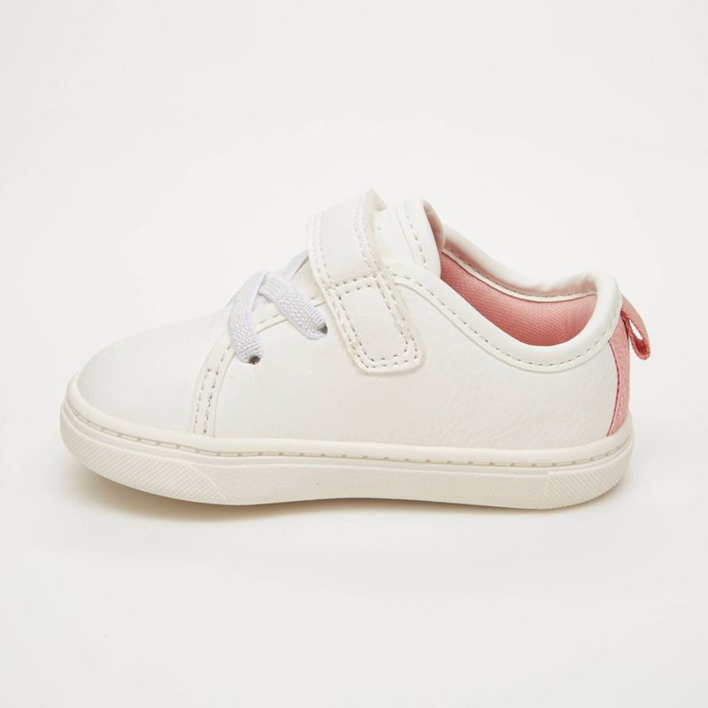slide 2 of 4, Carter's Just One You® Baby Girls' Emily First Walker Sneakers - White 5, 1 ct