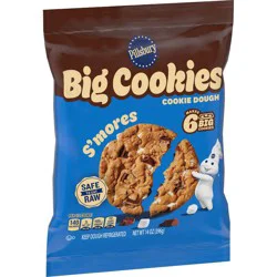 Pillsbury S'mores Big Chocolate Chip Cookies - 14oz/6ct: No Artificial Sweeteners, No High Fructose Corn Syrup