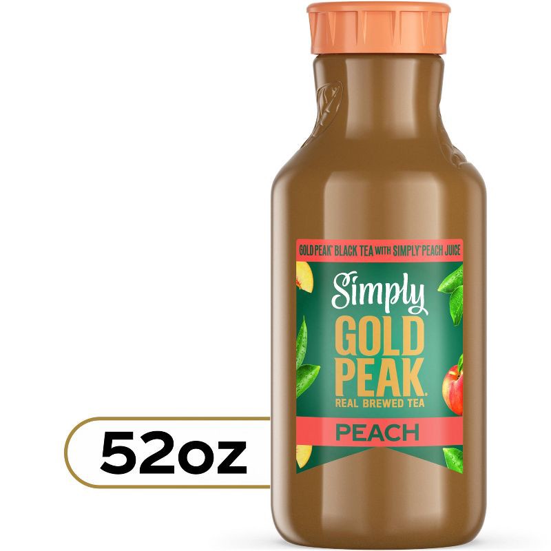 slide 2 of 8, Simply Beverages Tea and Peach Juice Blend - 52 fl oz, 52 fl oz