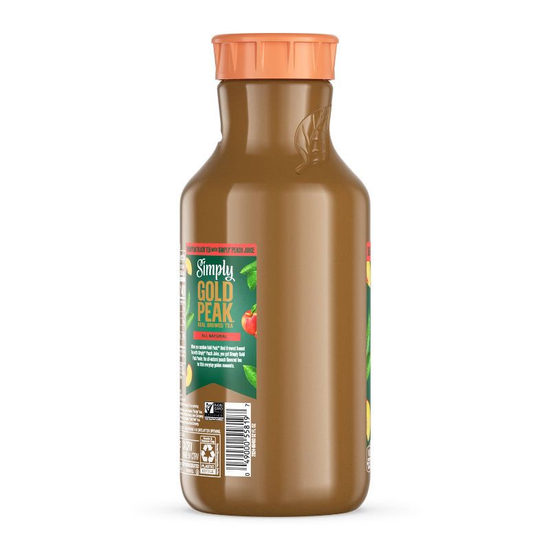 slide 5 of 8, Simply Beverages Tea and Peach Juice Blend - 52 fl oz, 52 fl oz