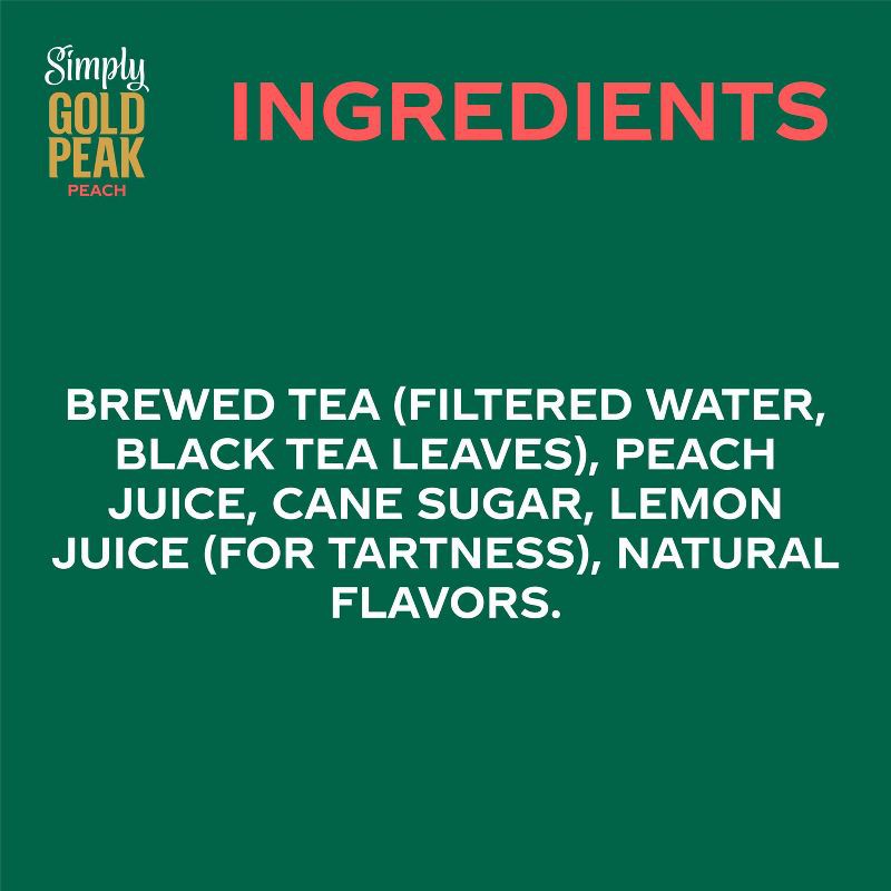 slide 8 of 8, Simply Beverages Tea and Peach Juice Blend - 52 fl oz, 52 fl oz